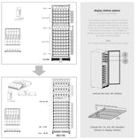 KingsBottle 164 Bottle Large Wine Refrigerator With Glass Door KingsBottle 164 Bottle Large Wine Refrigerator With Glass Door
