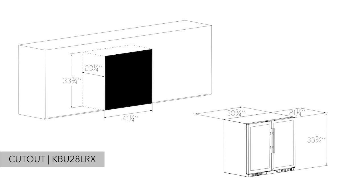 KingsBottle 39 Inch Under Counter Wine And Beer Fridge Combo KingsBottle 39 Inch Under Counter Wine And Beer Fridge Combo