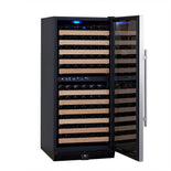 KingsBottle 100 Bottle Upright Dual Zone Wine Fridge For Home KingsBottle 100 Bottle Upright Dual Zone Wine Fridge For Home