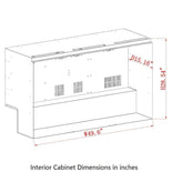 KingsBottle Large 53 Inch Solid 3-Door Outdoor Beverage Drinks Cooler KingsBottle Large 53 Inch Solid 3-Door Outdoor Beverage Drinks Cooler