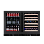 KingsBottle 48 Inch Glass Door Wine And Beverage Fridge Center Built-In or Freestanding KingsBottle 48 Inch Glass Door Wine And Beverage Fridge Center Built-In or Freestanding