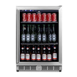KingsBottle 24 Inch Under Counter Beer Cooler Fridge, Built-In or Freestanding KingsBottle 24 Inch Under Counter Beer Cooler Fridge, Built-In or Freestanding