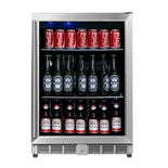 KingsBottle 24 Inch Under Counter Beer Cooler Fridge, Built-In or Freestanding KingsBottle 24 Inch Under Counter Beer Cooler Fridge, Built-In or Freestanding