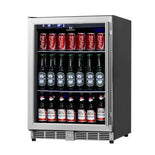 KingsBottle 24 Inch Under Counter Beer Cooler Fridge, Built-In or Freestanding KingsBottle 24 Inch Under Counter Beer Cooler Fridge, Built-In or Freestanding