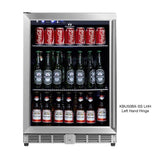 KingsBottle 24 Inch Under Counter Beer Cooler Fridge, Built-In or Freestanding KingsBottle 24 Inch Under Counter Beer Cooler Fridge, Built-In or Freestanding