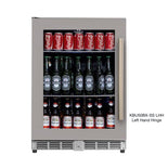 KingsBottle 24 Inch Under Counter Beer Cooler Fridge, Built-In or Freestanding KingsBottle 24 Inch Under Counter Beer Cooler Fridge, Built-In or Freestanding