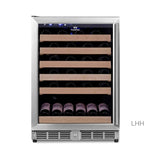 KingsBottle 46 Bottle 24 Inch Under Counter Wine Fridge Built-In or Freestanding KingsBottle 46 Bottle 24 Inch Under Counter Wine Fridge Built-In or Freestanding