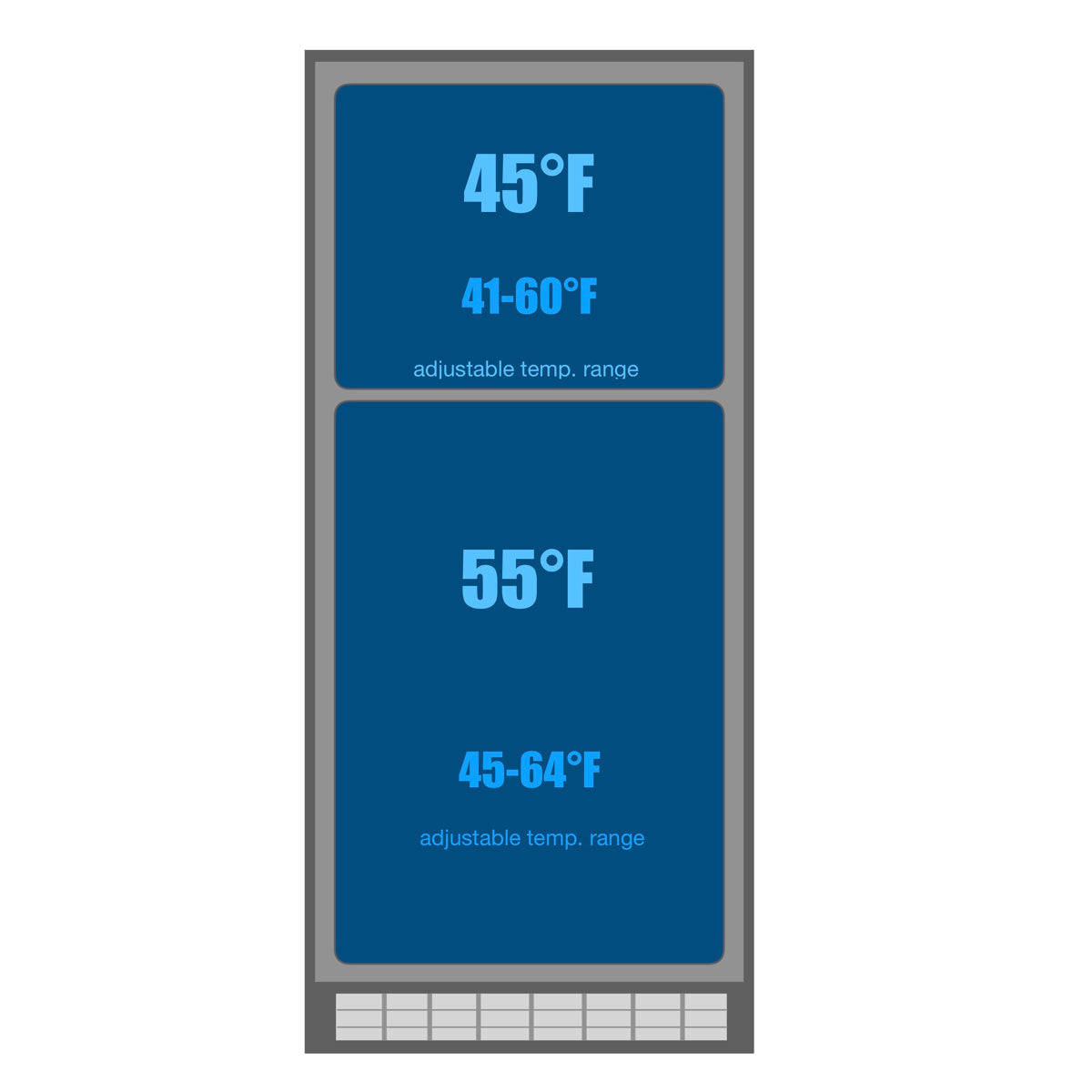 KingsBottle 164 Bottle Large Wine Refrigerator With Glass Door KingsBottle 164 Bottle Large Wine Refrigerator With Glass Door