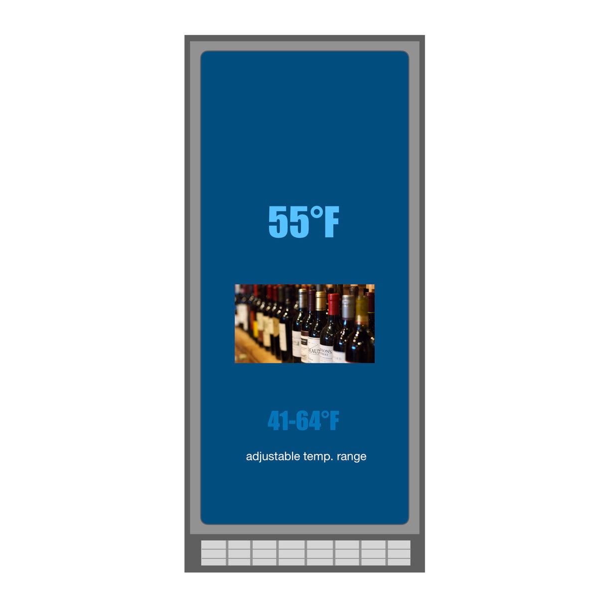 KingsBottle 166 Bottle Large Wine Cooler Refrigerator Drinks Cabinet KingsBottle 166 Bottle Large Wine Cooler Refrigerator Drinks Cabinet