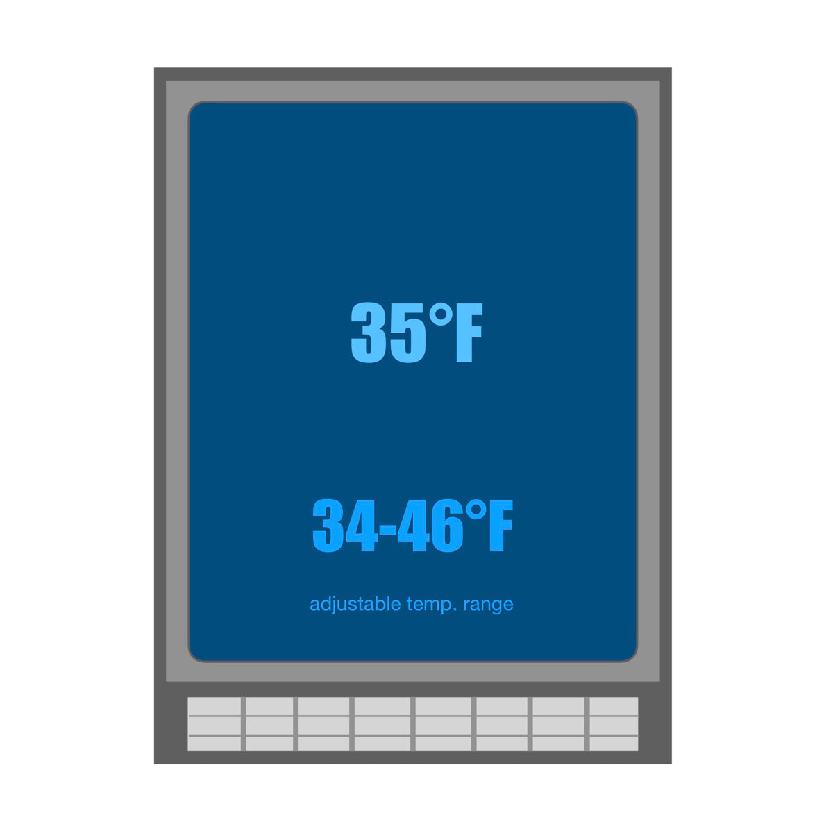 KingsBottle 24 Inch Under Counter Beer Cooler Fridge, Built-In or Freestanding KingsBottle 24 Inch Under Counter Beer Cooler Fridge, Built-In or Freestanding