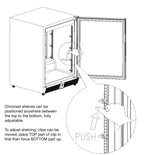 KingsBottle 24 Inch Under Counter Beer Cooler Fridge, Built-In or Freestanding KingsBottle 24 Inch Under Counter Beer Cooler Fridge, Built-In or Freestanding