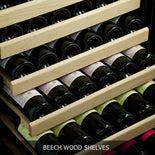 KingsBottle 100 Bottle Kitchen Wine Refrigerator, Freestanding or Built-in