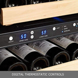 KingsBottle 164 Bottle Large Wine Refrigerator With Glass Door